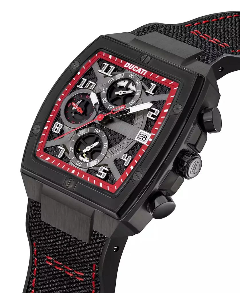 Ducati Corse Men's Dress Sport Black Nylon Watch 3