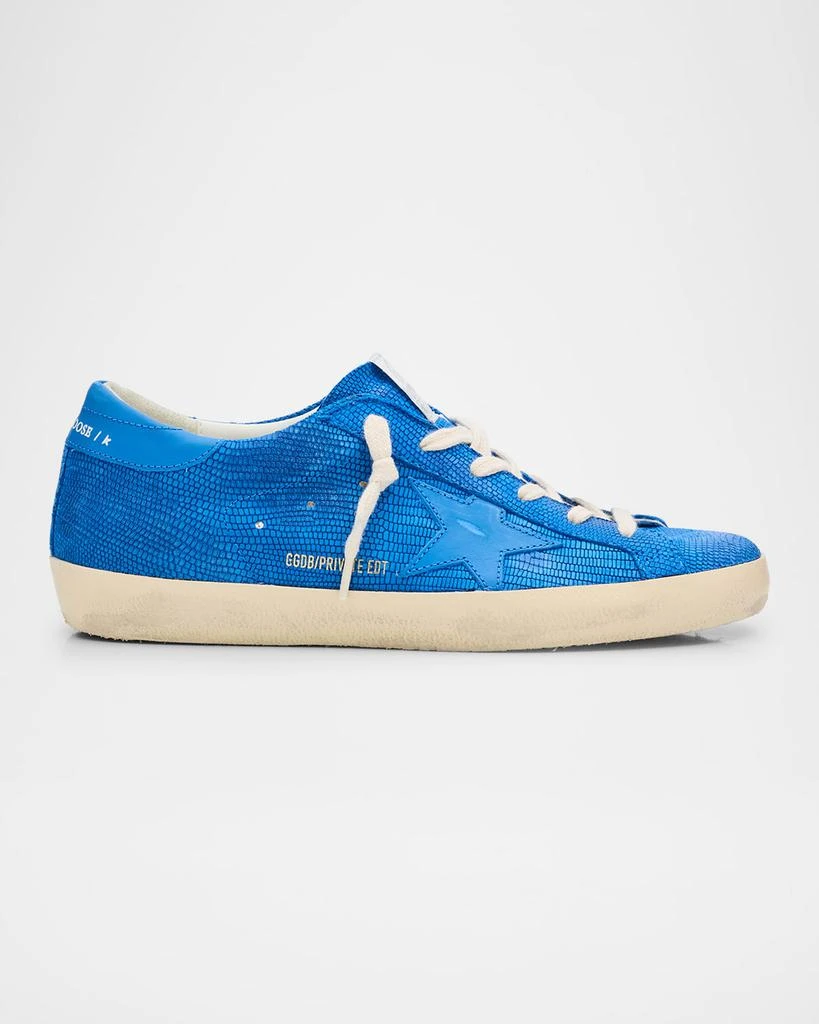 Golden Goose Superstar Lizard Embossed Leather Low-Top Sneakers 1