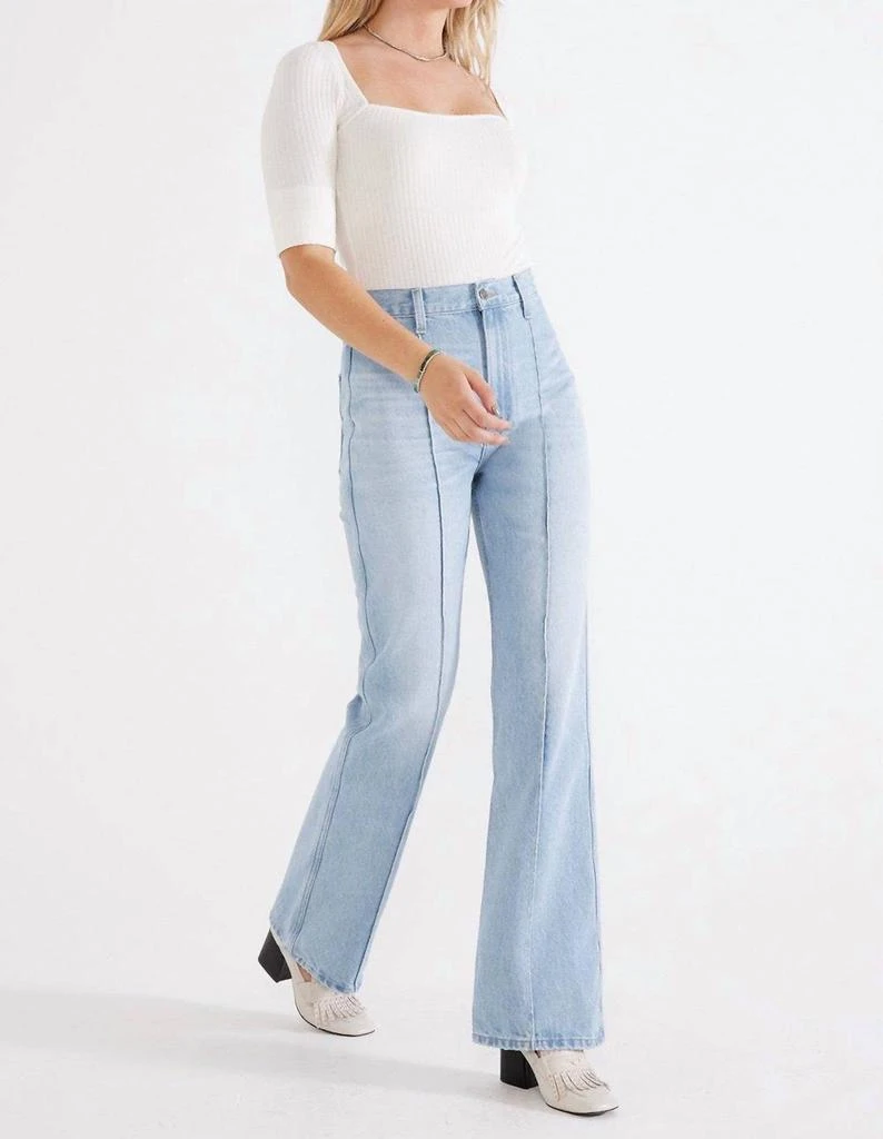 ETICA Estilia Pintuck Trouser In Blue Reef 1
