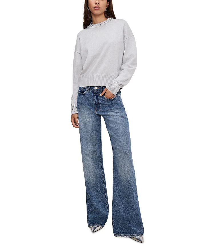 Good American Crystal Crewneck Sweatshirt 2