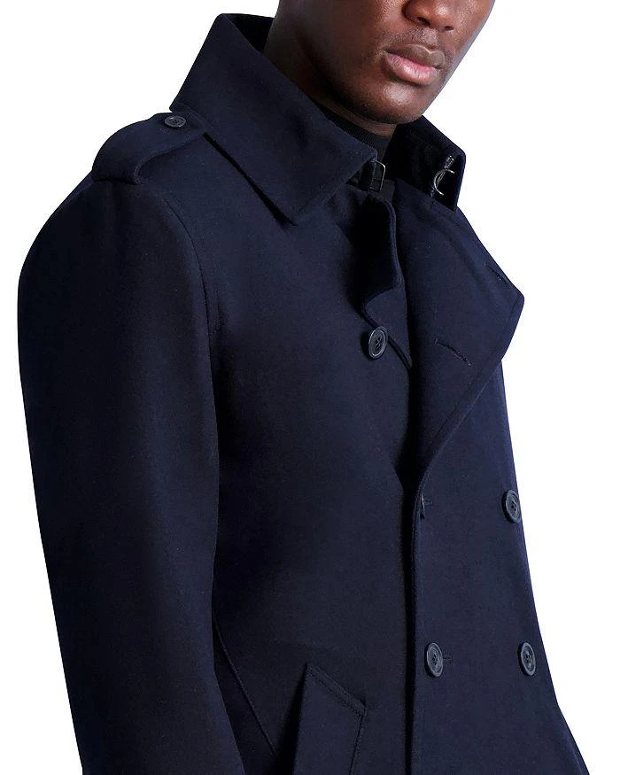 Karl Lagerfeld Paris Regular Fit Double Breasted Coat 4