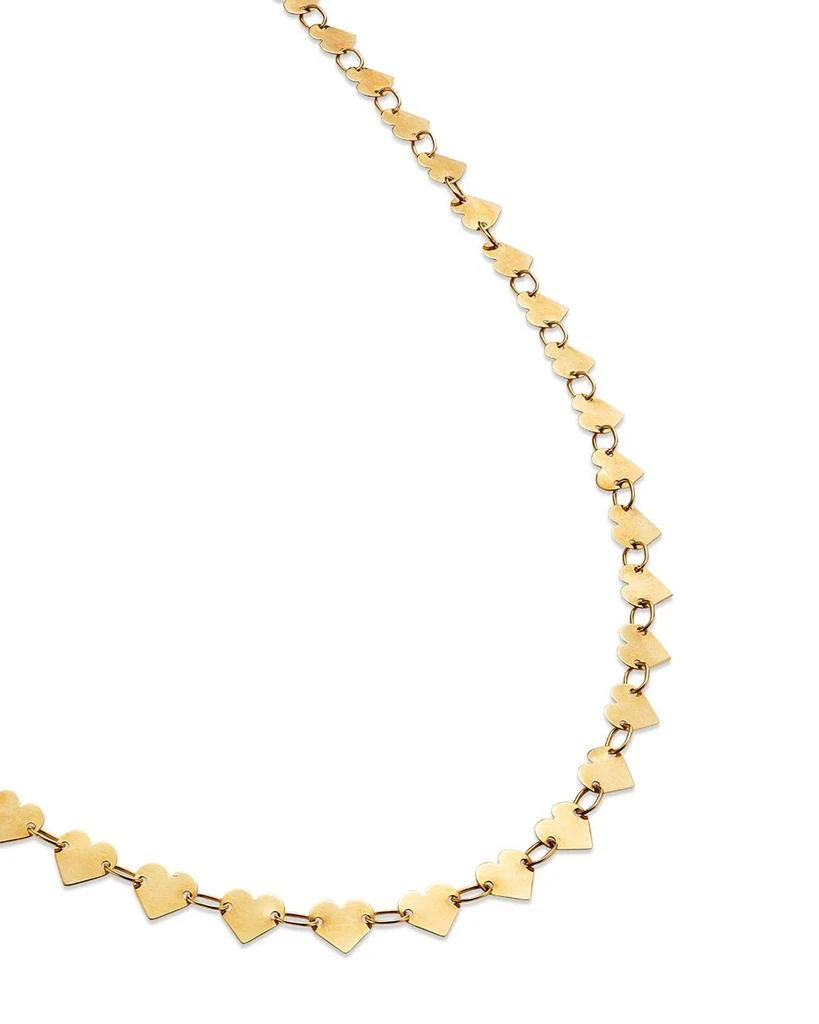 Moon & Meadow 14K Yellow Gold Heart Collar Necklace, 16.25" 3