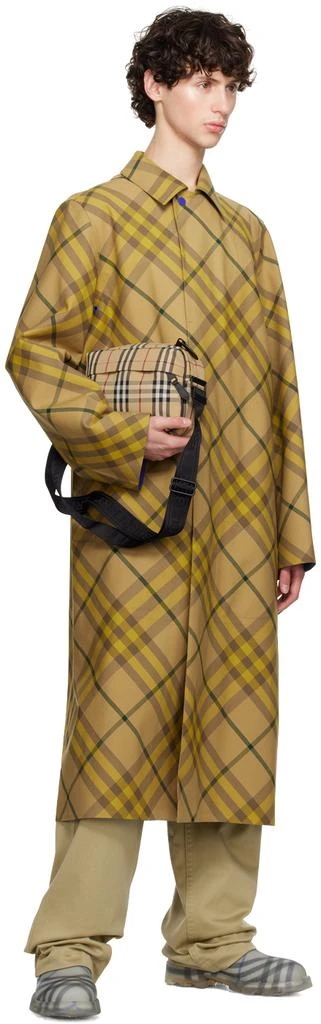 Burberry Gray Check Rubber Marsh Low Rain Boots 5