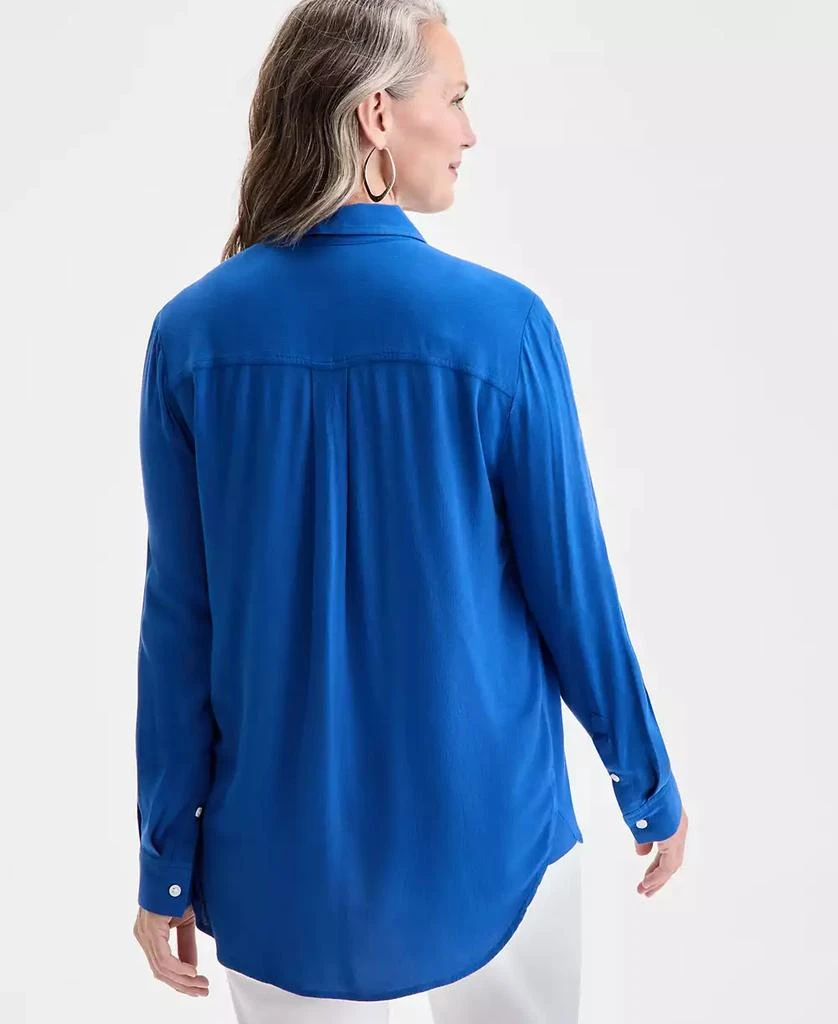 Style & Co Women's Embroidered Perfect Shirt, Exclusively at Macy's 4