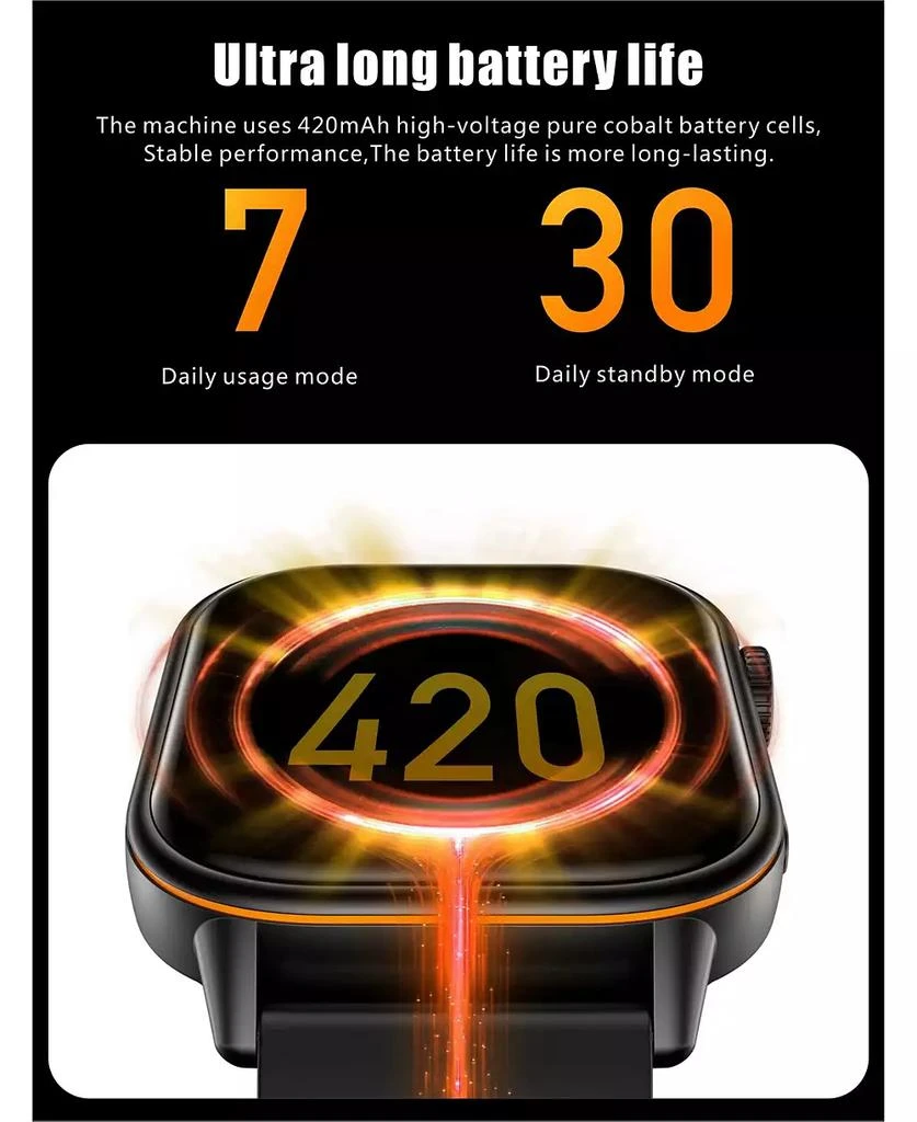 RUXING Smart Smart Watch Bluetooth Call GPS Multi System Positioning Sports Waterproof Health Monitor 10