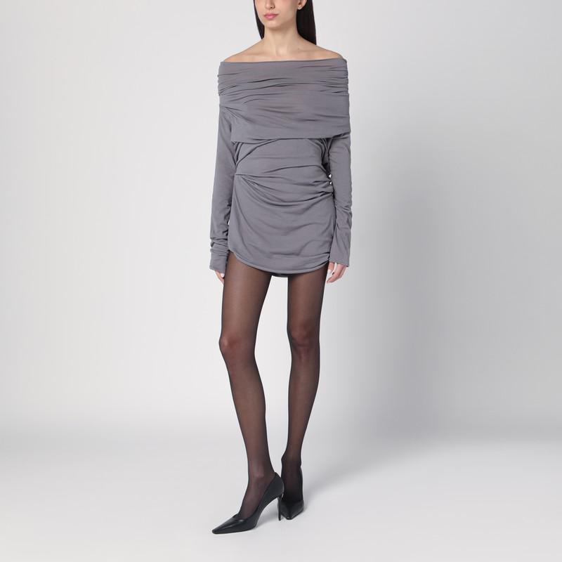 Entire Studios Draped grey mini dress