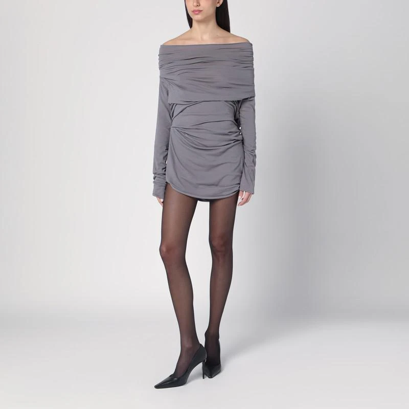 Entire Studios Draped grey mini dress 2