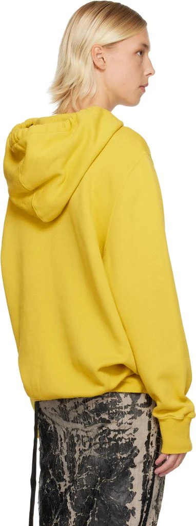 Rick Owens Yellow Concordians Oversized Hoodie 3