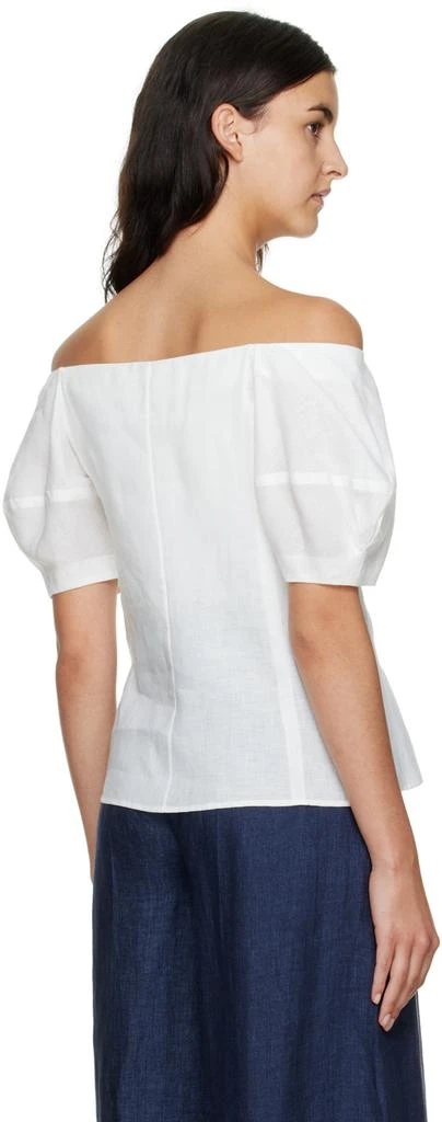 Chloé White Off-The-Shoulder Blouse 3