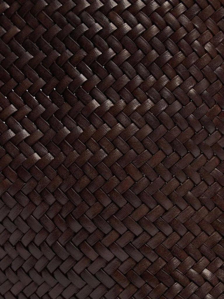 DRAGON DIFFUSION Grace Small Woven Leather Basket Bag 3