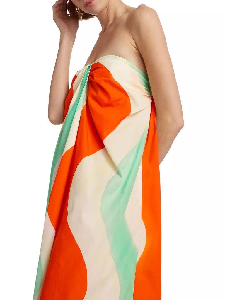Mara Hoffman Alice Strapless Cotton Midi-Dress 4