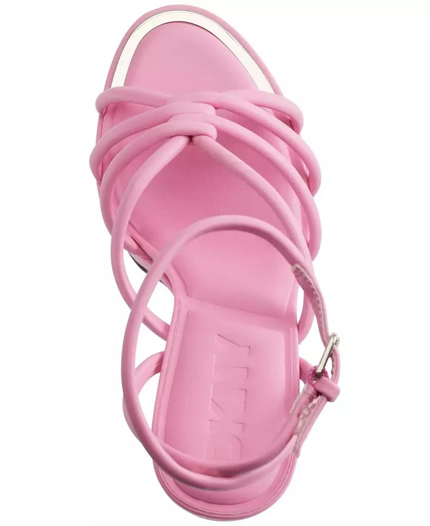 DKNY Women's Delicia Strappy Knotted Platform Sandals 8