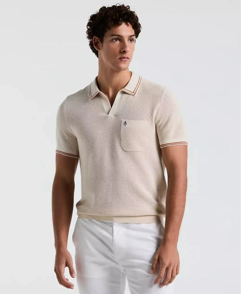 Original Penguin Men's Johnny Collar Sweater Polo Shirt 1