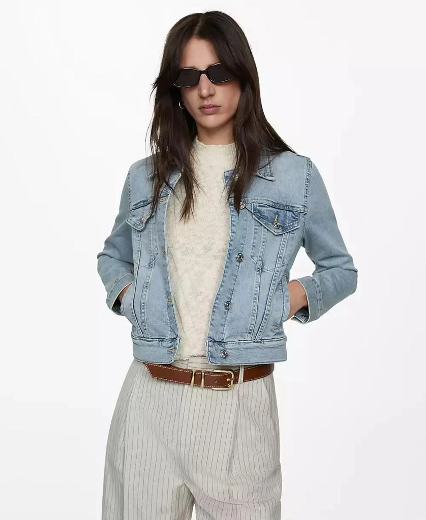 Women's Pocketed Denim Jacket – On Sale Now with Up to 18% Off