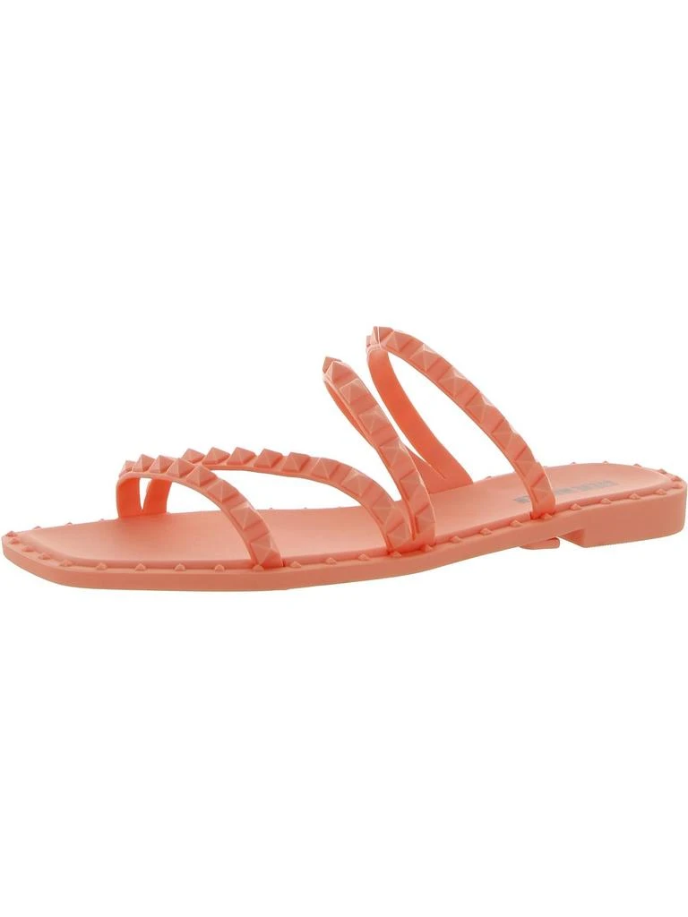 Steve Madden Skyler Womens Square Toe Slip On Flat Sandals 11