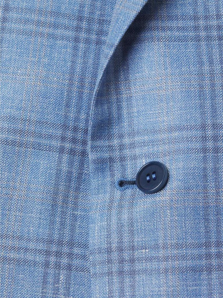 Canali Siena Plaid Wool & Silk-Blend Two-Button Sport Coat 6