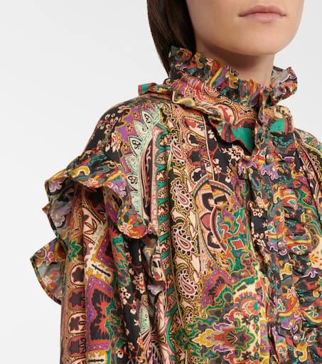 ETRO Paisley wool and silk minidress 4