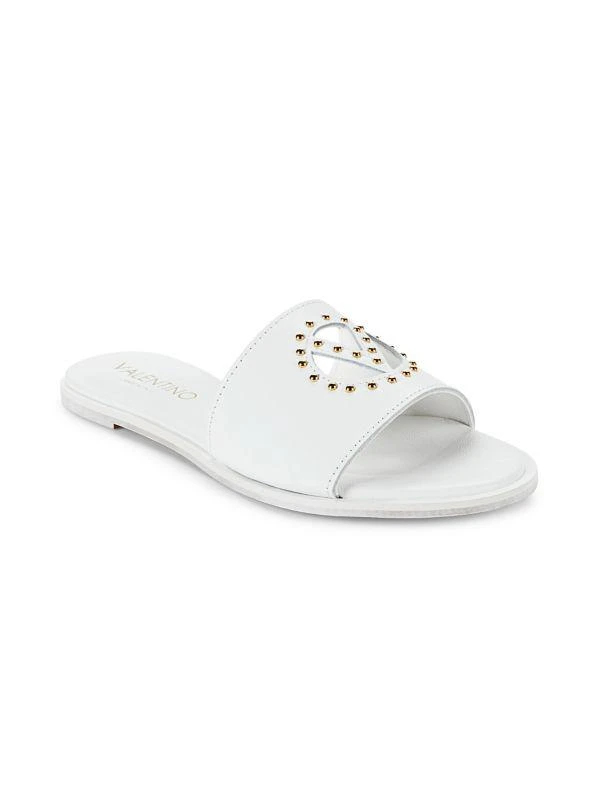 Mario Valentino Bucola Studded Leather Flat Sandals 2