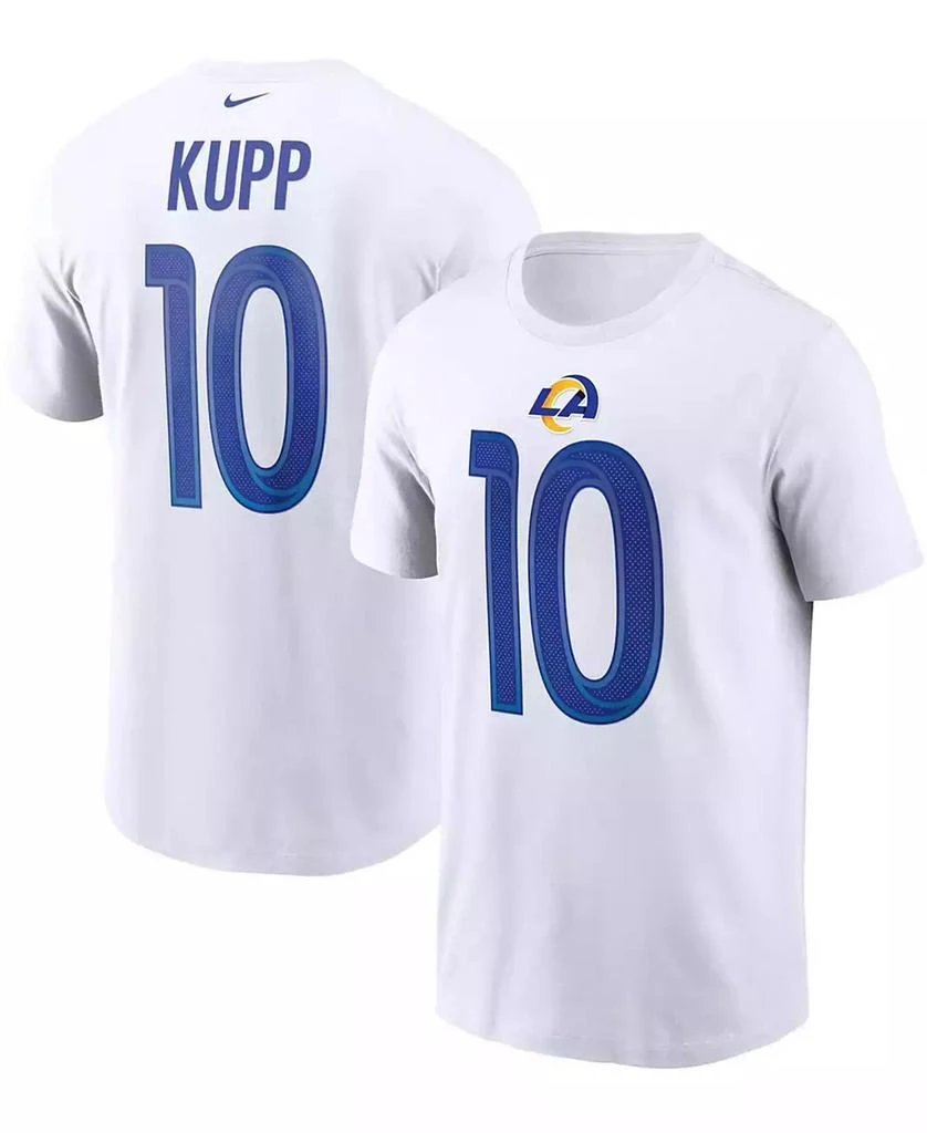 NIKE Men's Cooper Kupp White Los Angeles Rams Name and Number T-shirt 1