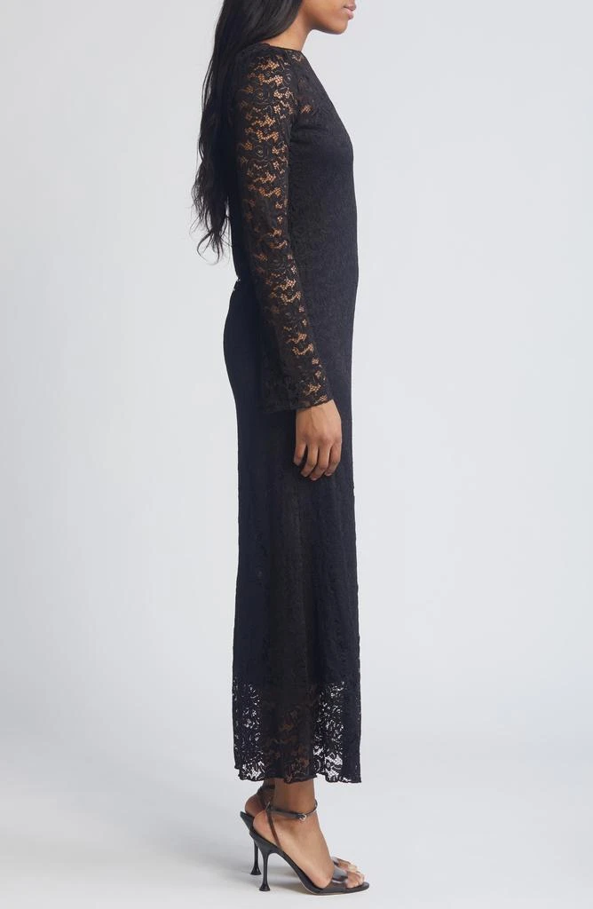 Topshop Lace Overlay Long Sleeve Dress 3