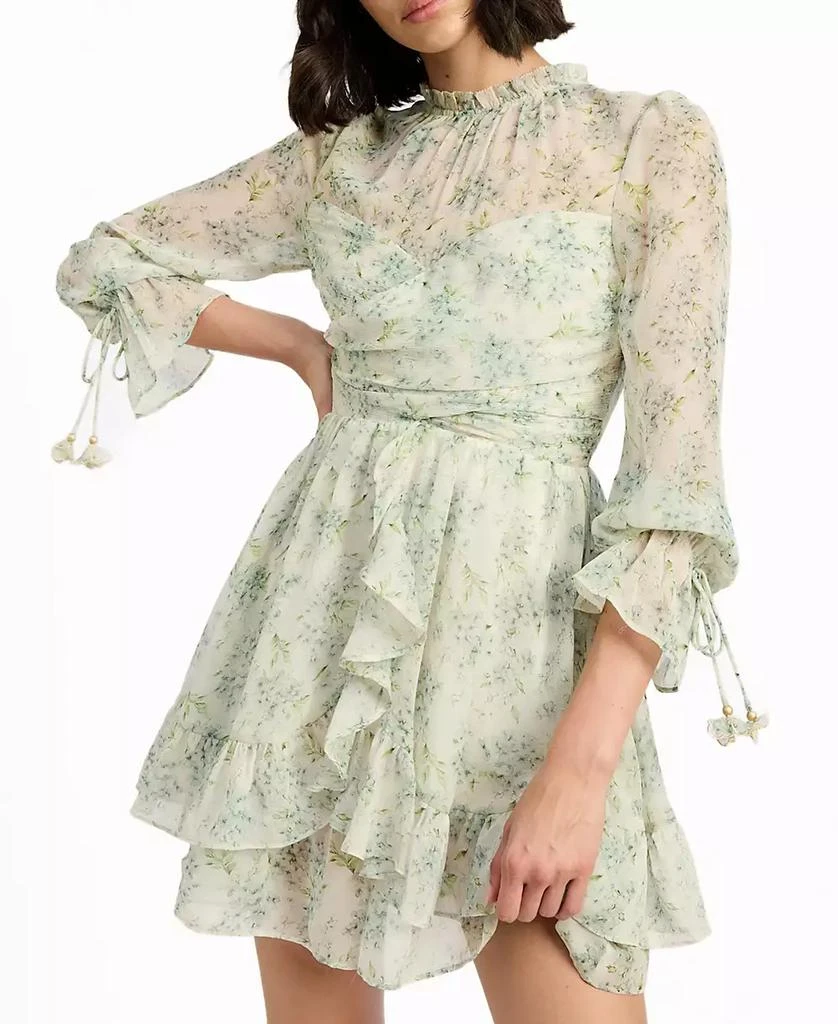 En Saison Women's Marlene Floral Ruffle Mini Dress 4