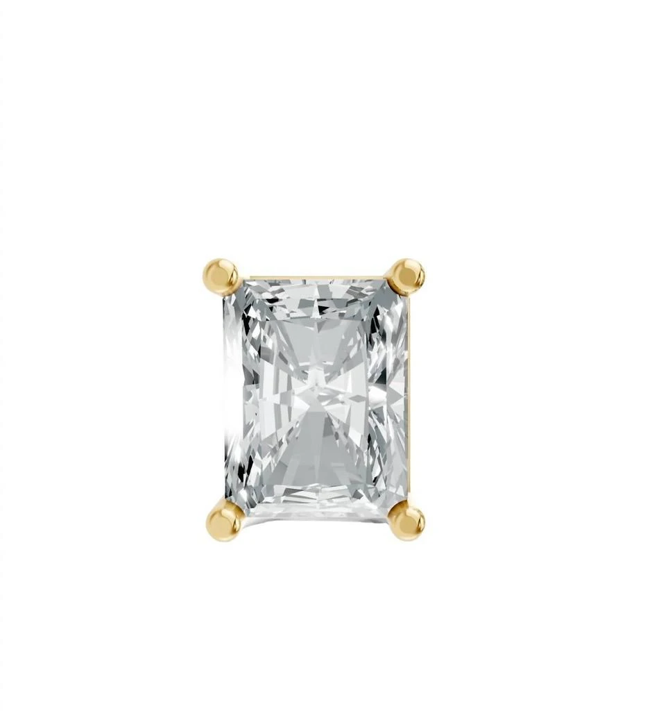 AAMIAA Aamiaa - Women
s Radiant Shape 4 Prong Push Back Studs 2