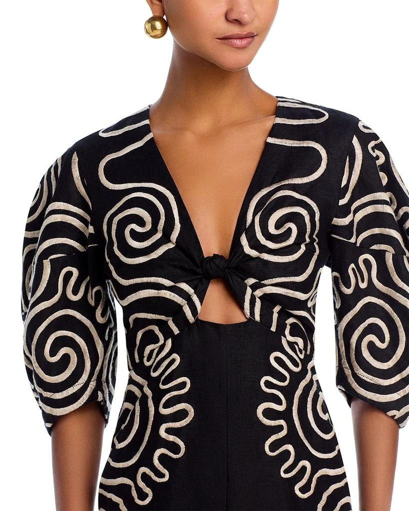 Cala de la Cruz Gaia Linen Cutout Dress 2