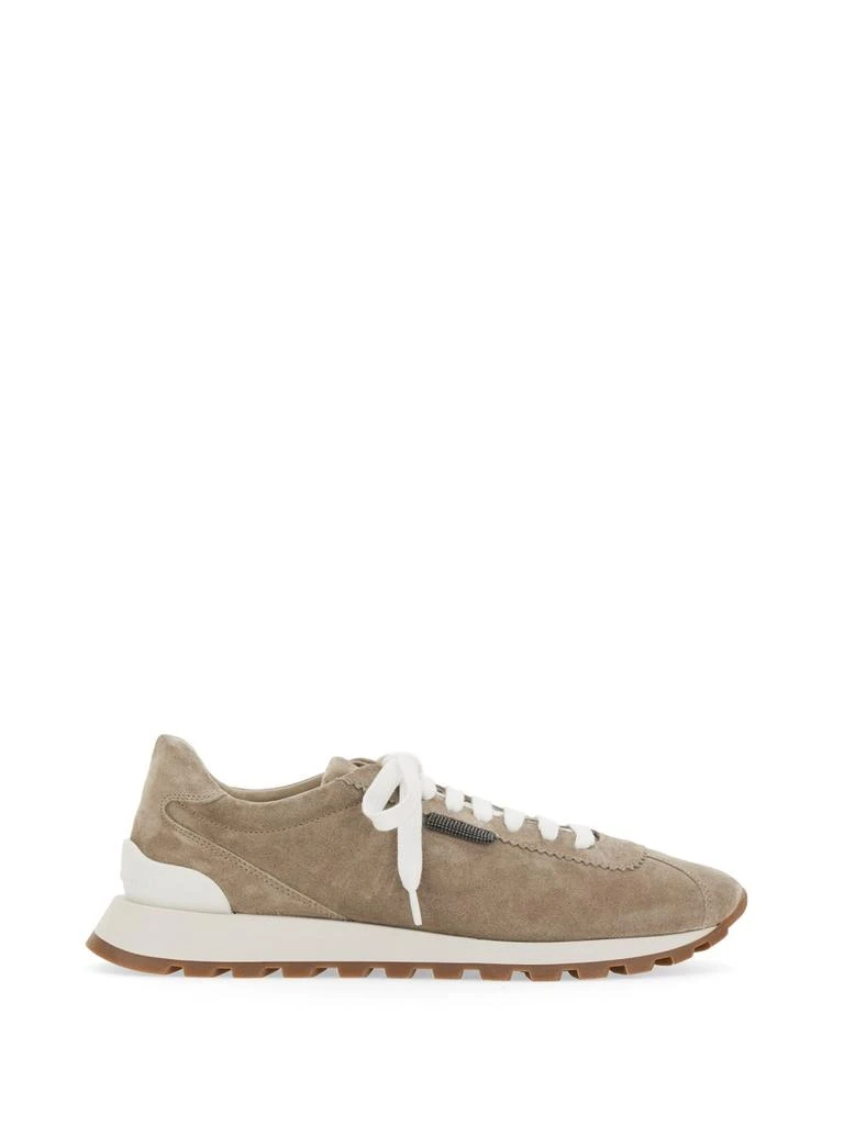 Brunello Cucinelli SNEAKER RUNNING IN CAMOSCIO 1