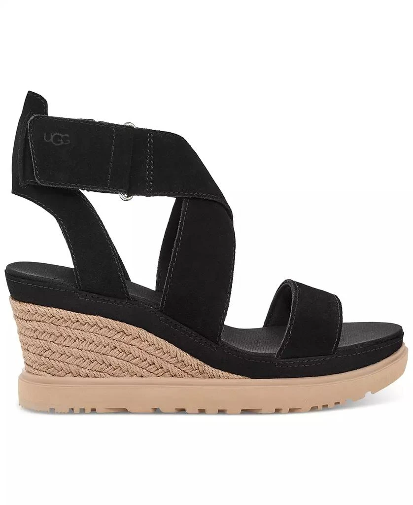 UGG® Women's Ileana Ankle-Strap Espadrille Platform Wedge Sandals 6