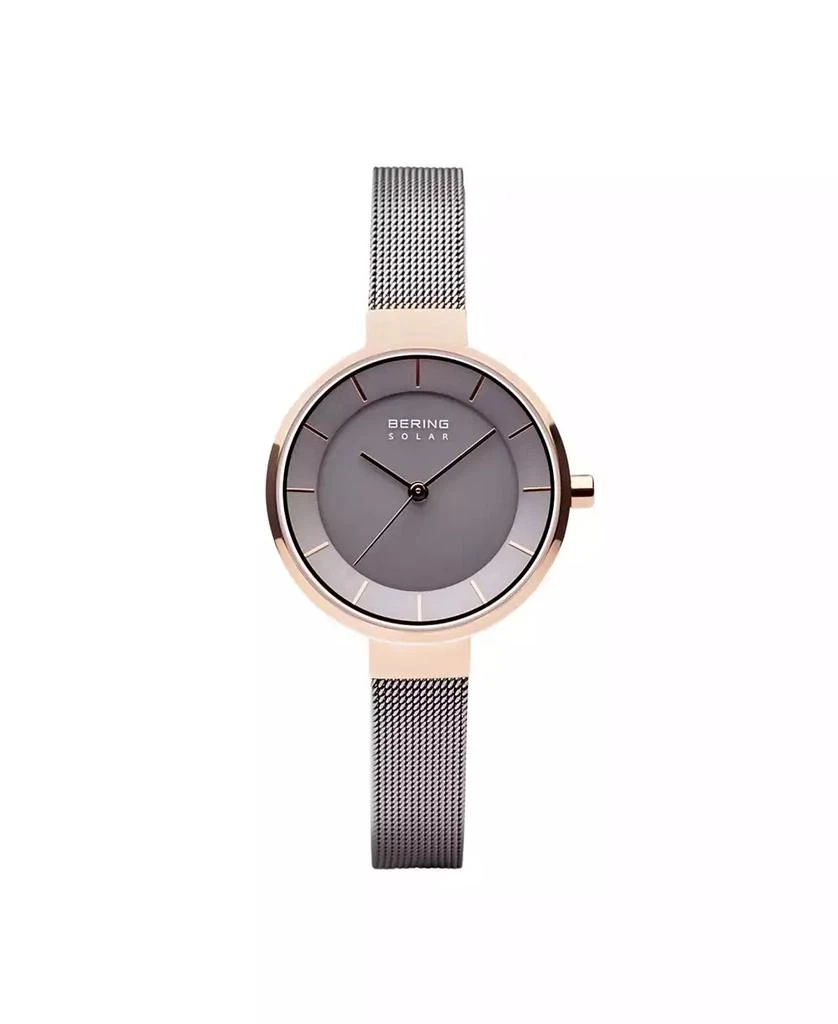 Bering Ladies' Slim Solar Case Mesh Watch 1