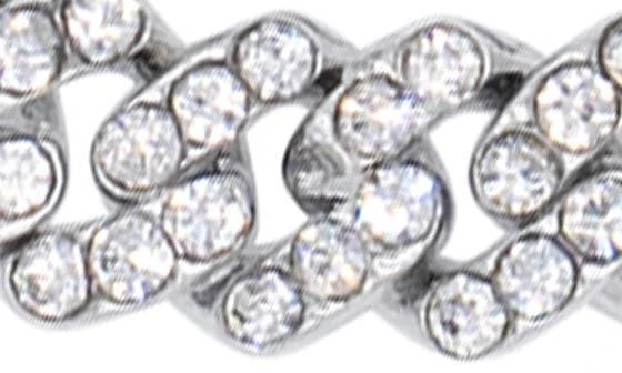 ADORNIA Crystal Pavé Curb Link Chain Bracelet 3