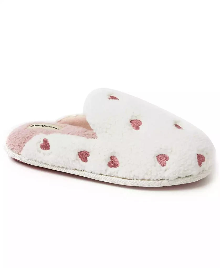 Dear Foams Women's Teddy Heart Scuff 1