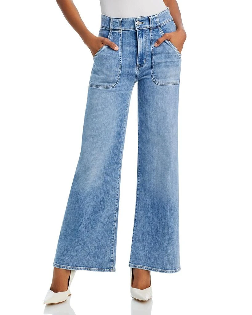 FRAME Modern Pocket High Rise Wide Leg Jeans in Carpenter 1
