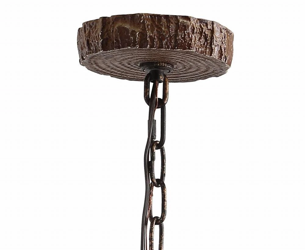 JONATHAN Y Eldora 27" Adjustable Resin Antler 3-Light LED Chandelier 6