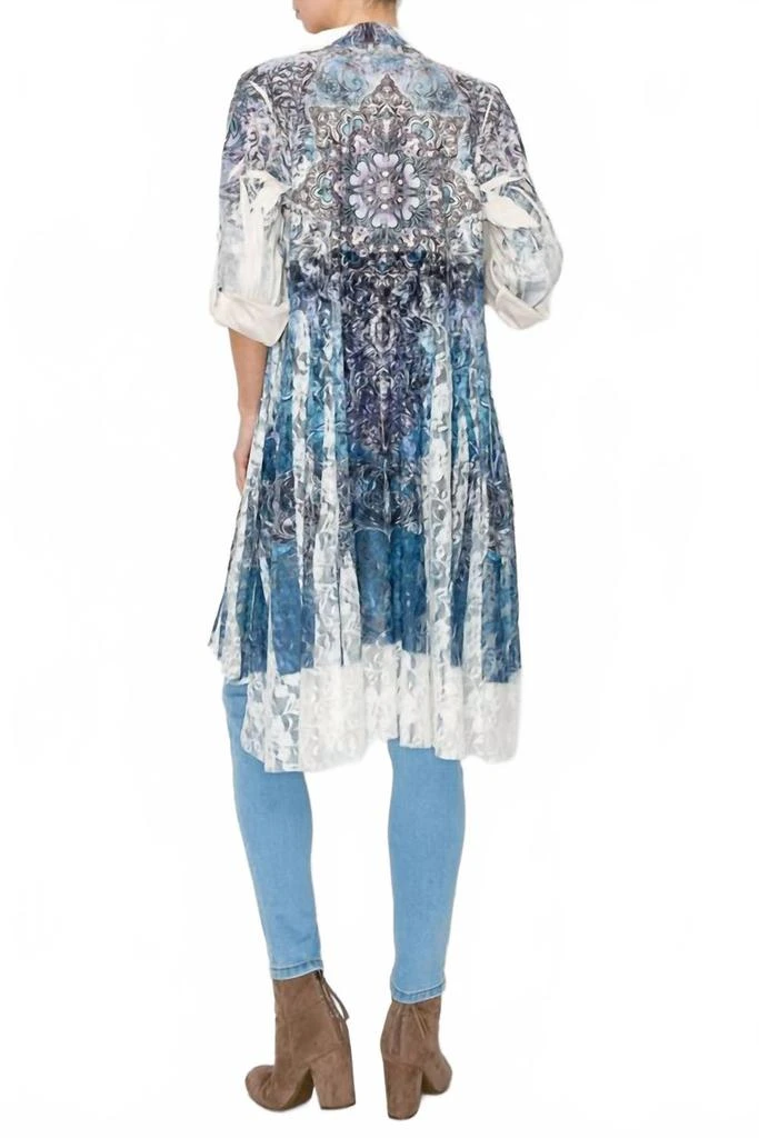 Origami Sueded Lace Duster In Kaleidoscope 2