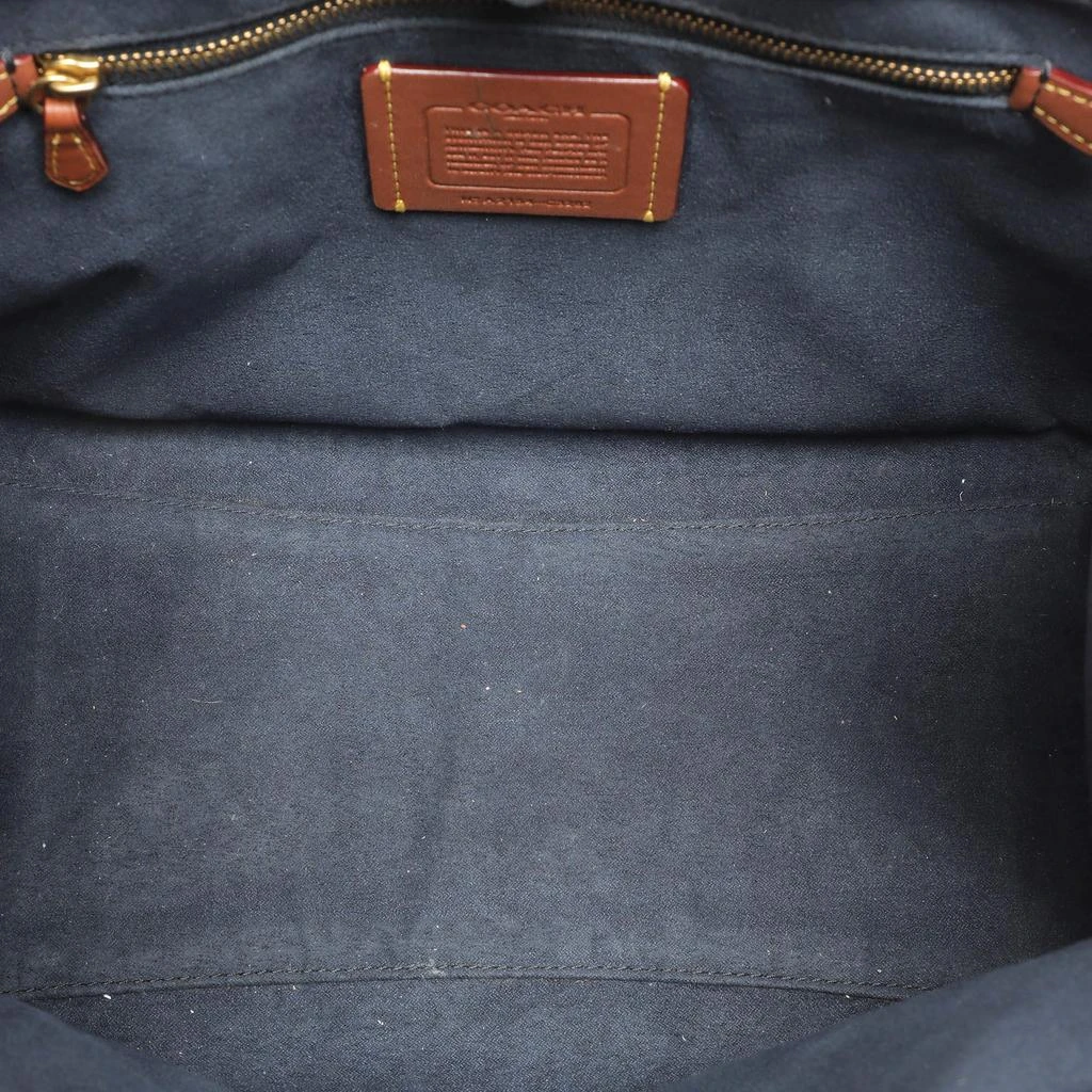 Coach Coach Navy Blue Canvas and Leather Field Tote 30 7