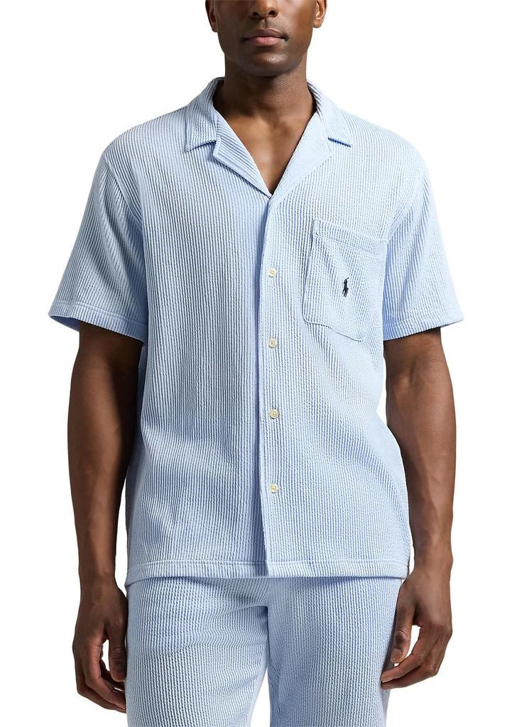 Ralph Lauren Knit Seersucker Pajama Shirt