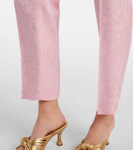 ETRO Paisley cropped slim pants 5