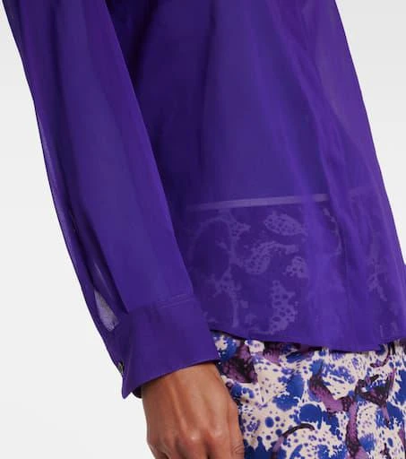 Dries Van Noten Silk-blend shirt 5