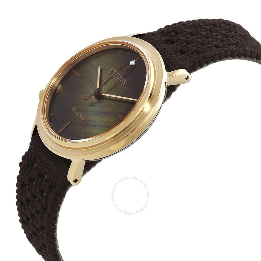 Citizen L Ambiluna Eco-Drive Brown Dial Ladies Watch EM1003-48X 2