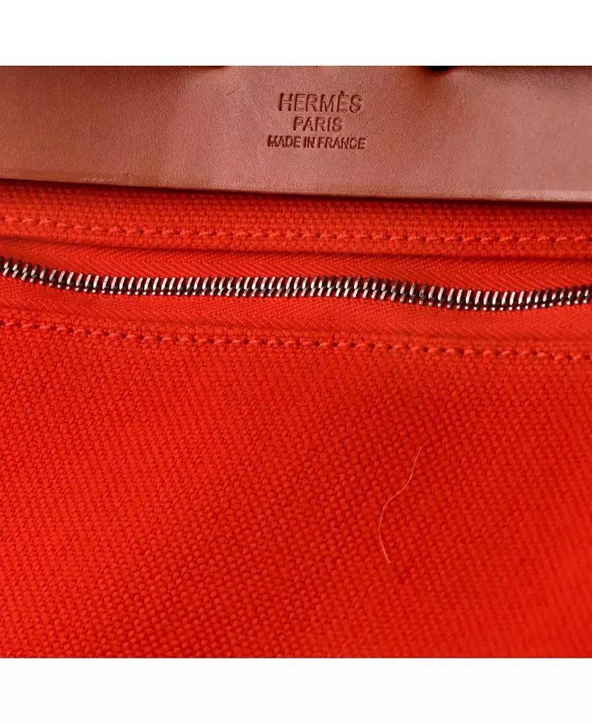 Pre-Owned HERMÉS 31 Herbag Zip Leather and Toile 7