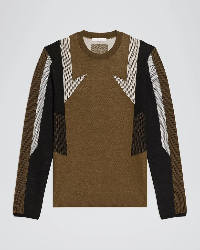 Helmut Lang Men's Wool Mesh Paneled Sweater 1