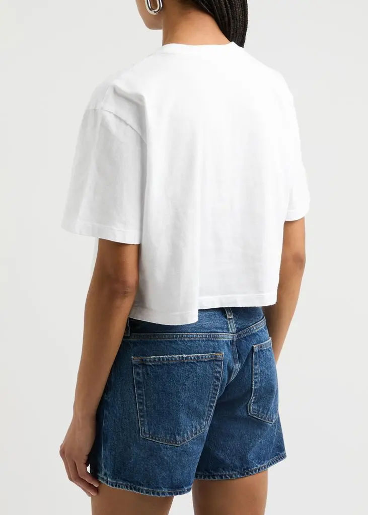 AGOLDE Anya cropped cotton T-shirt 3