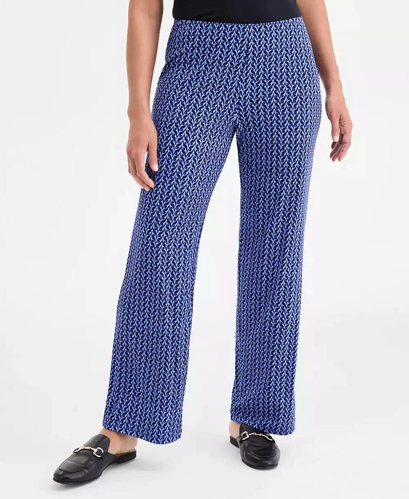 JM Collection Women's Printed Knit Pull-On Pants, Macy's Exclusive 2