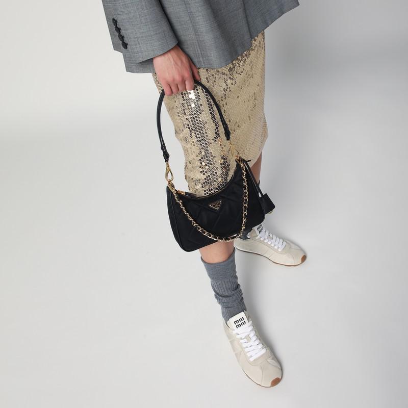 Prada Mini bag Re-Edition 1995 Chaîne black - Shoulder Bags