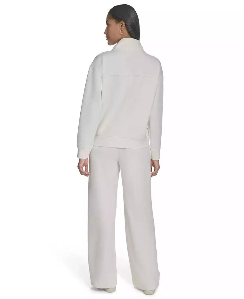 HALSTON Women's Snap-Collar Long-Sleeve Pullover 2