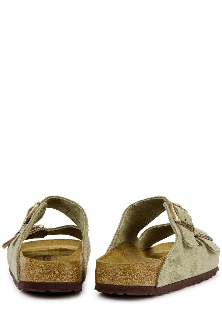 Birkenstock Arizona taupe suede sliders 3