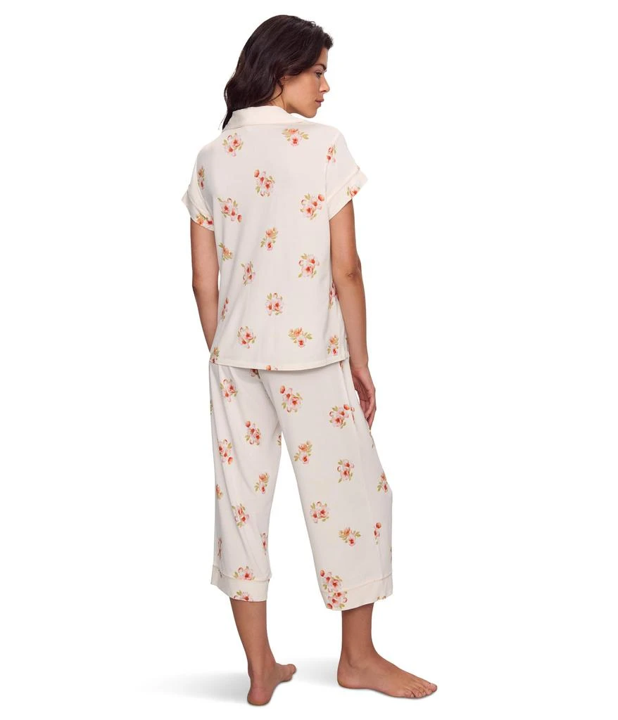 Eberjey Gisele Printed Short Sleeve Crop Pajama 2