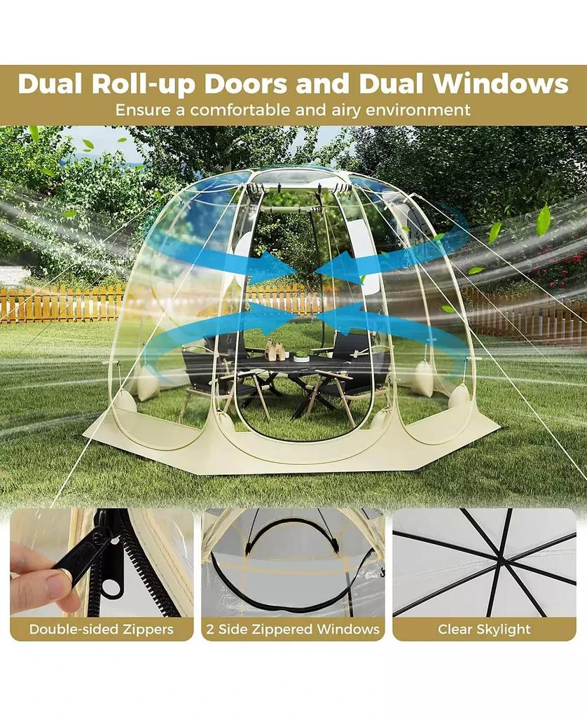 Mecale Clear Bubble Tent Transparent PVC Igloo, Instant Screen House 6