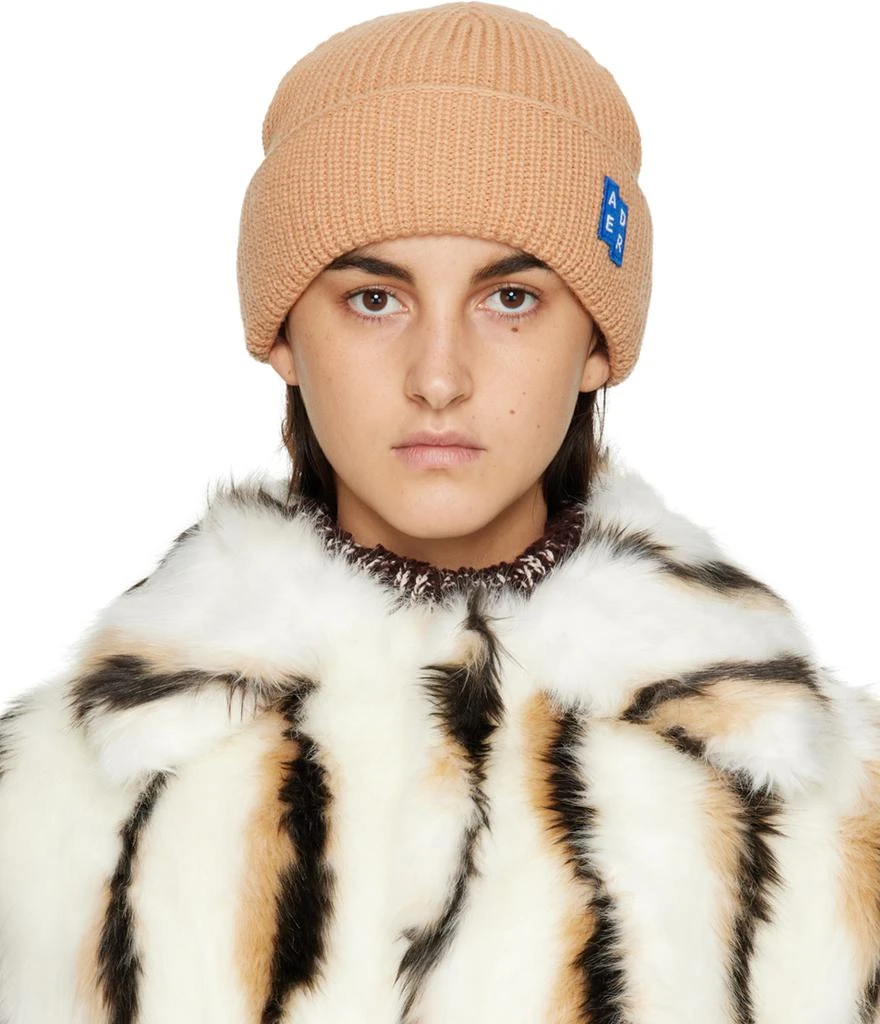 ADER error Tan Logo Beanie 1